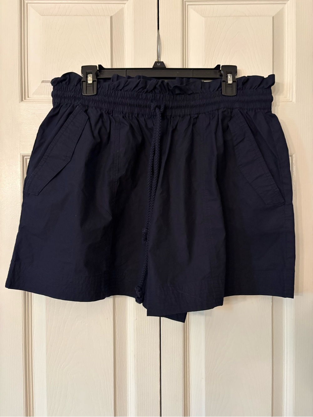 Banana Republic Navy Poplin Waist Shorts Medium